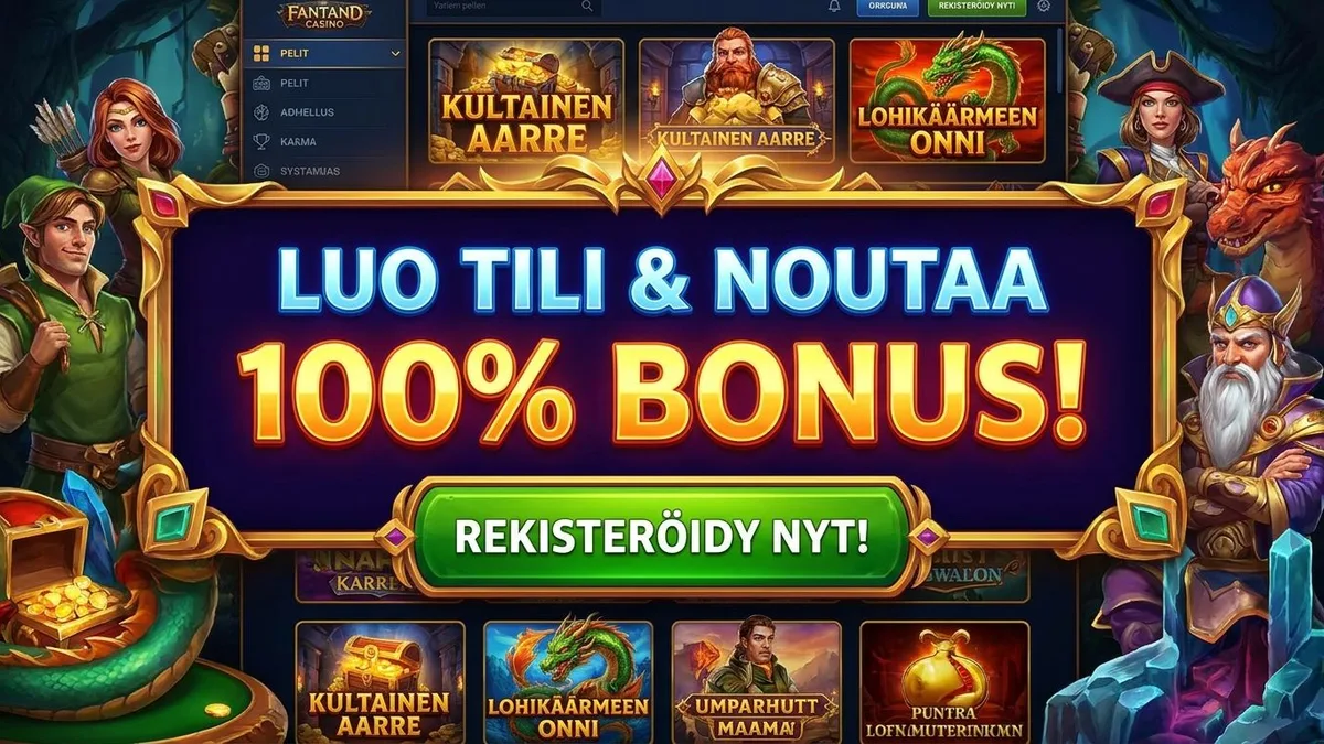 Rekisteröidy bonuksella
